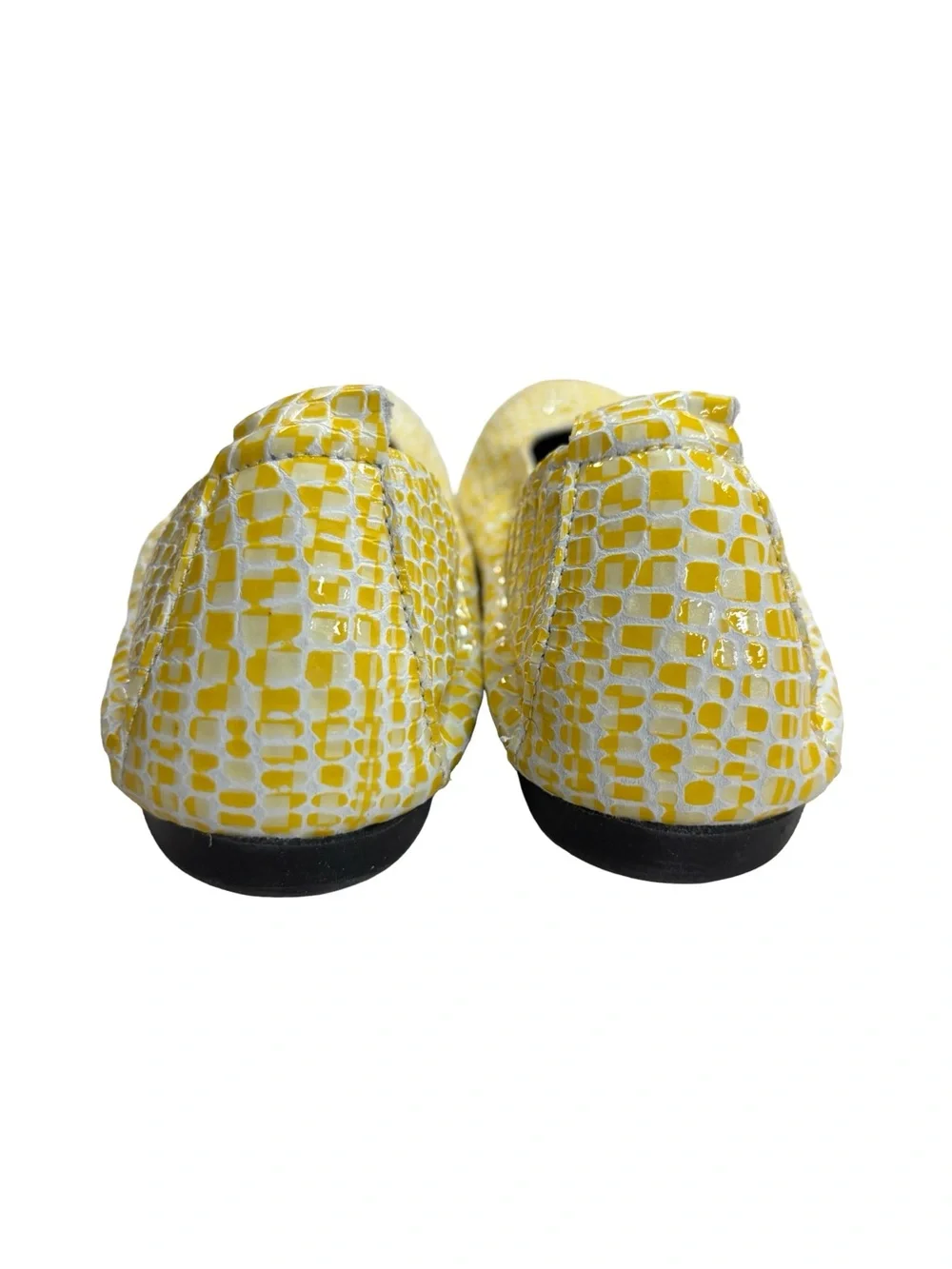 Arche Women’s Yellow Leather Patterned Flats Sz 37